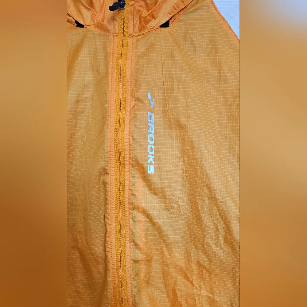 Brooks LSD Lightweight Orange and White Running Jacket